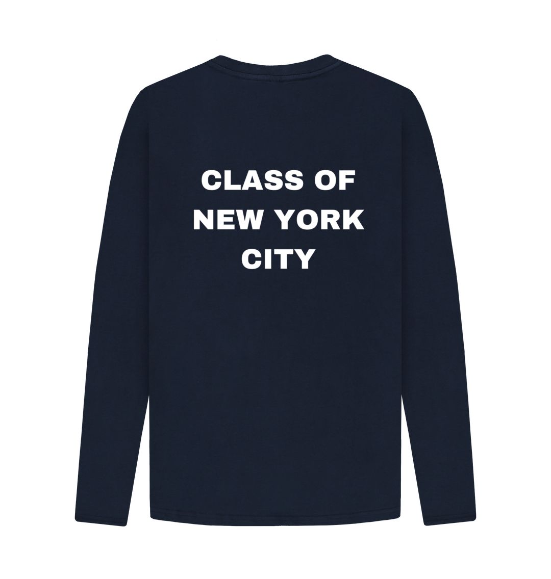 Navy Blue Alumni - Class of New York City Long Sleeve T-Shirt