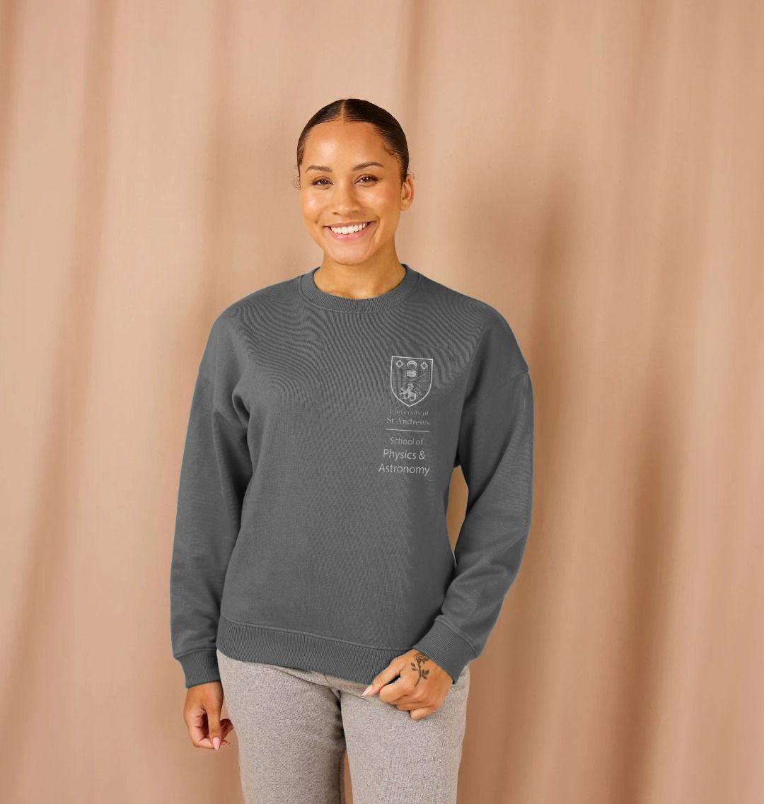 Slate Grey School of Physics & Astronomy Oversized Ladies Sweater