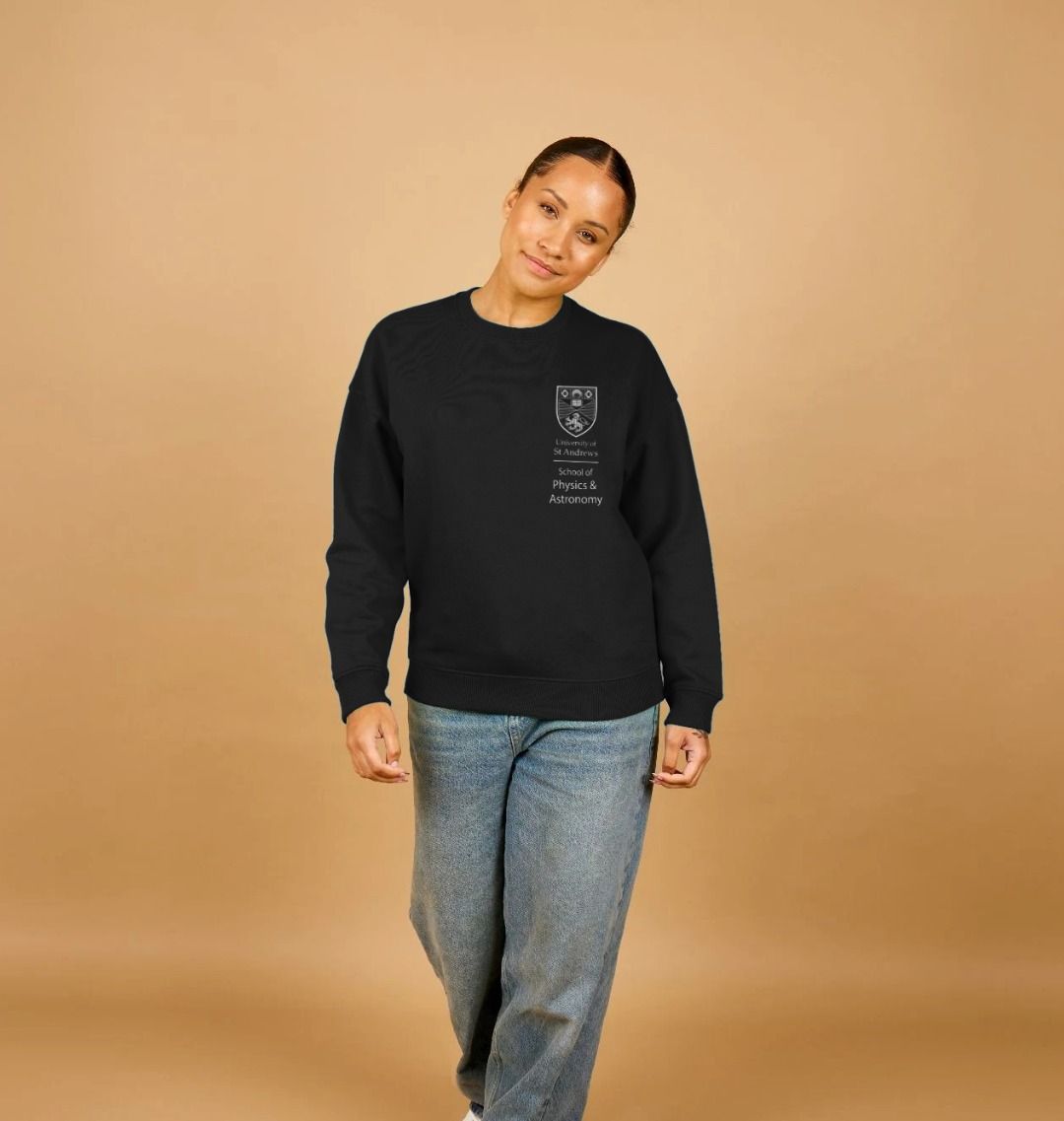 Black School of Physics & Astronomy Oversized Ladies Sweater