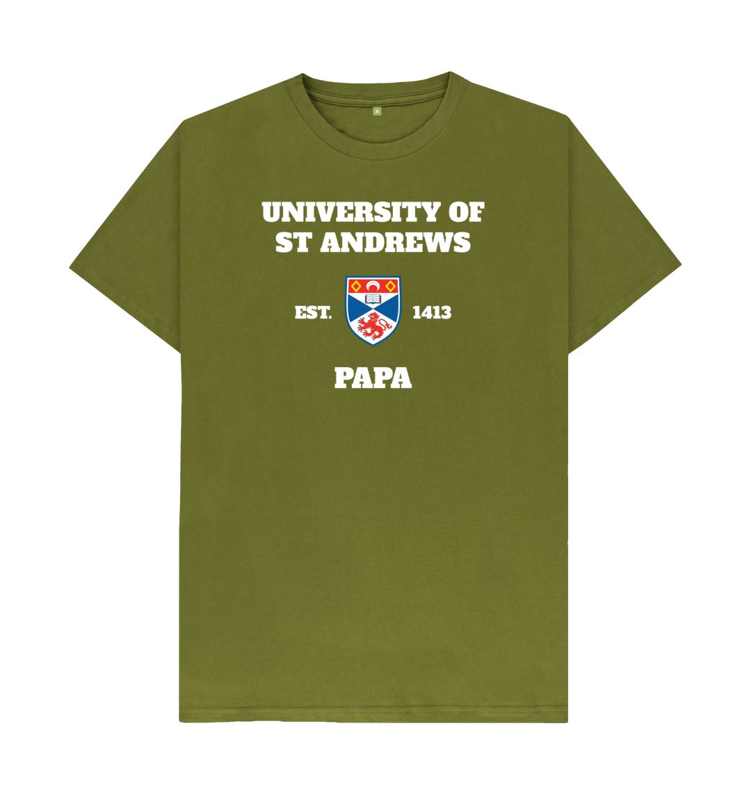 Moss Green Papa T-shirt