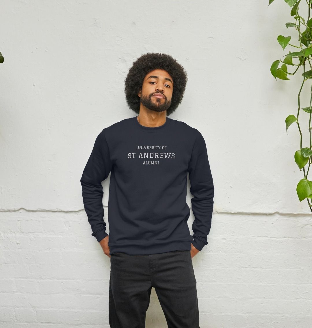 Navy Blue Alumni Minimal Sweater