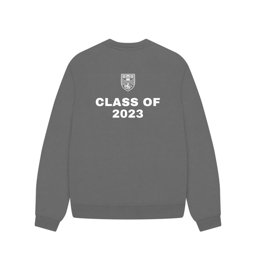 Slate Grey Ladies oversized graduate Sweater - Class of 2023