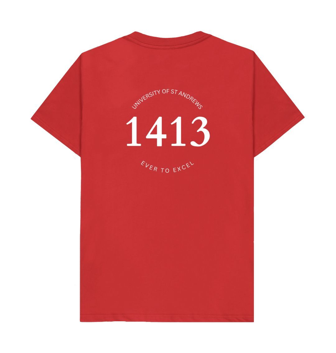 Red 1413 Back Print T-Shirt