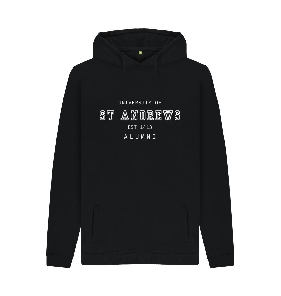 Black Old School Alumni Hoodie