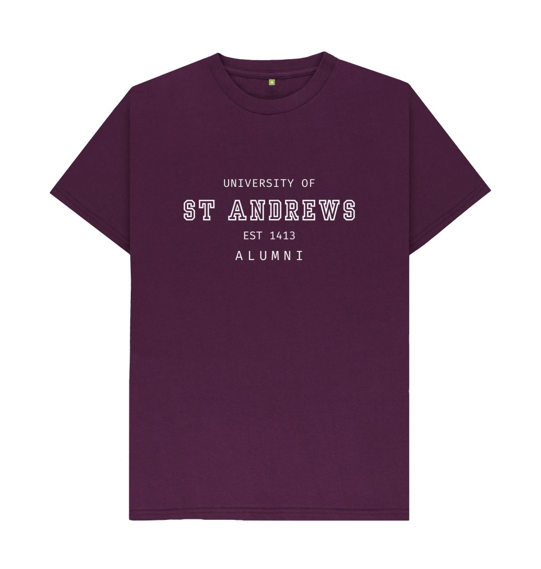 Purple Old School Alumni T-shirt