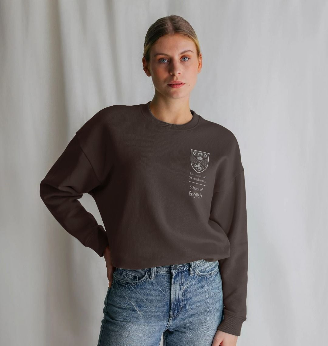 Chocolate School of English Oversized Ladies Sweater