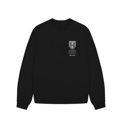 Black Classic Crest - Alumni Oversized Ladies Sweater
