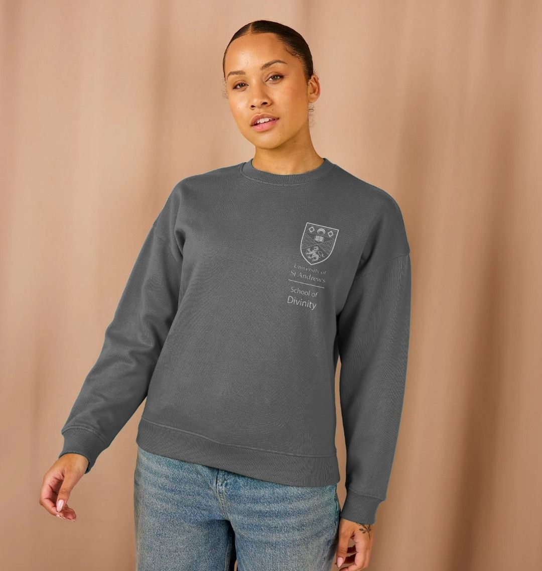 Slate Grey School of Divinity Oversized Ladies Sweater