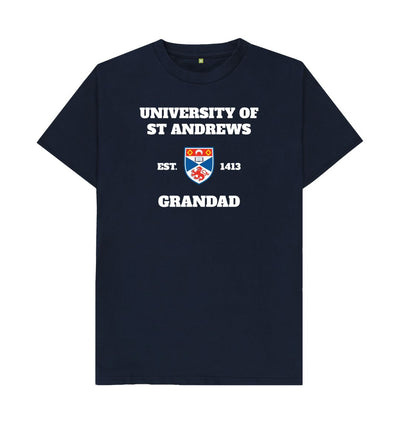 Navy Blue Grandad T-shirt