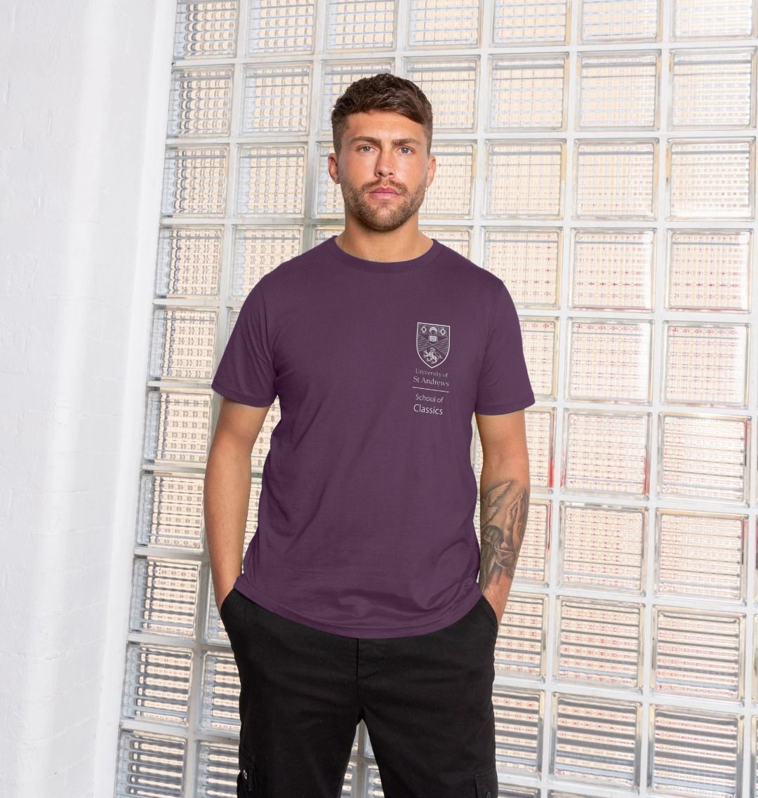 Purple School of Classics Back Print T-Shirt