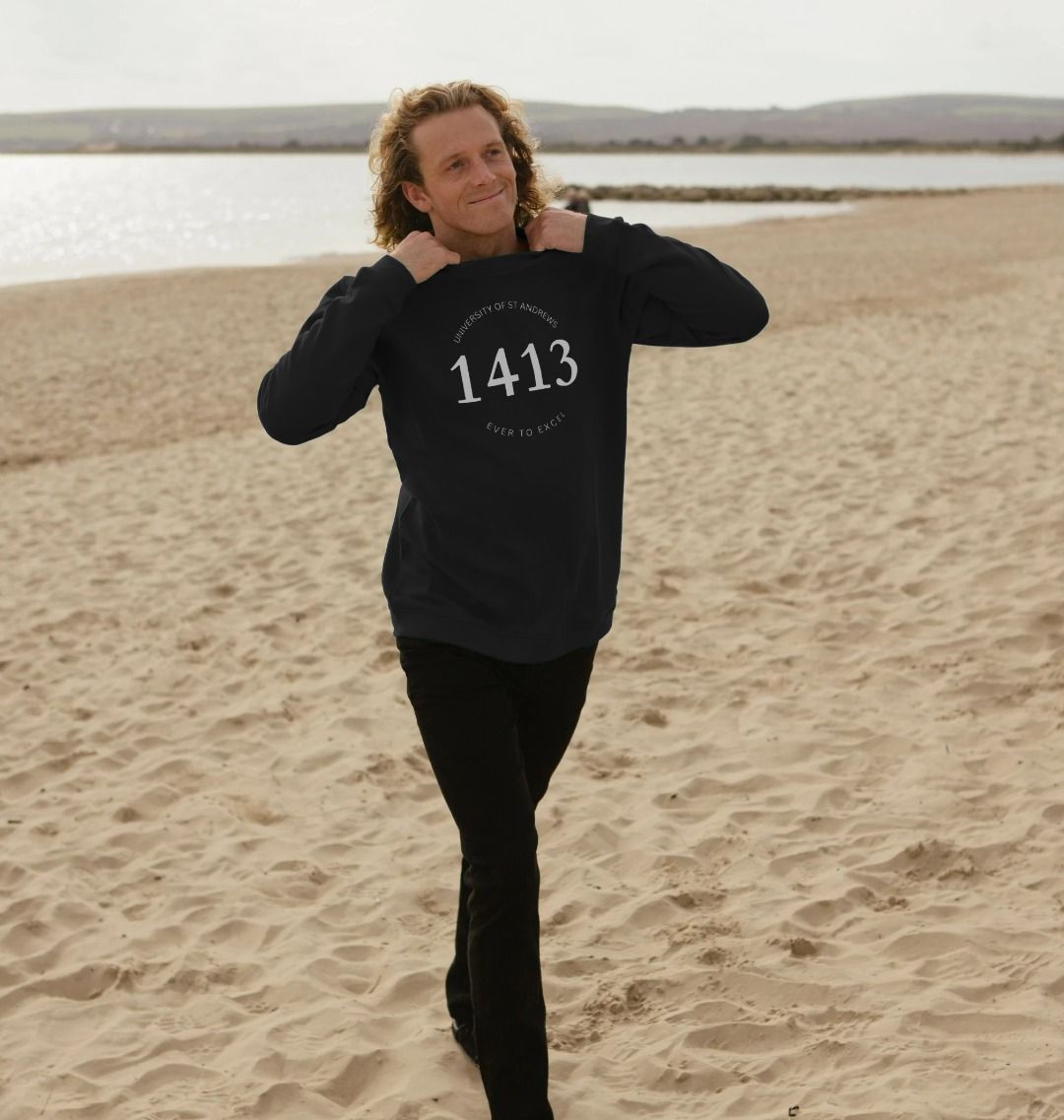 Black 1413 sweatshirt - extended colours