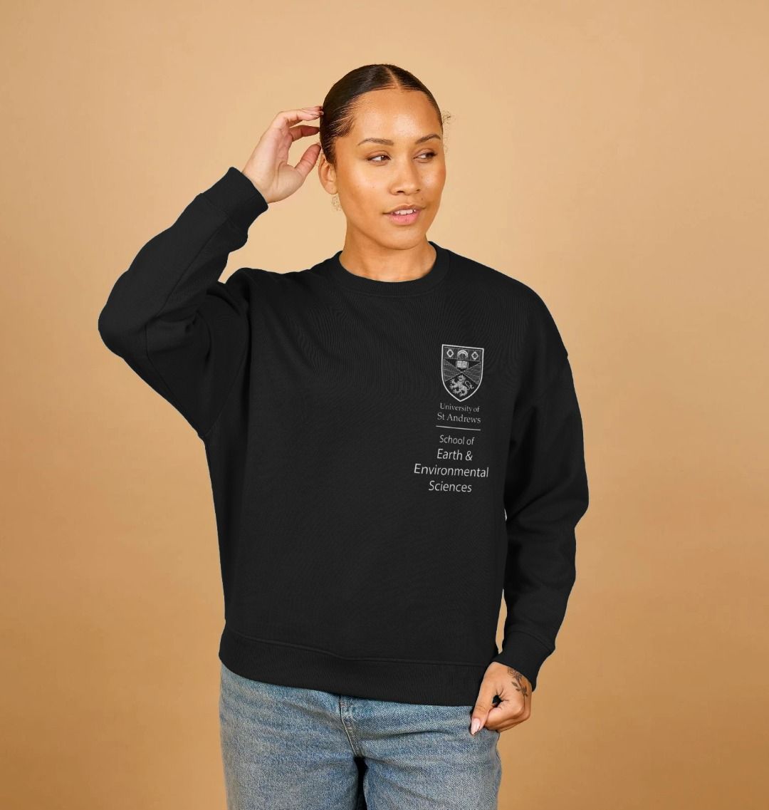 Black School of Earth & Environmental Sciences Oversized Ladies Sweater