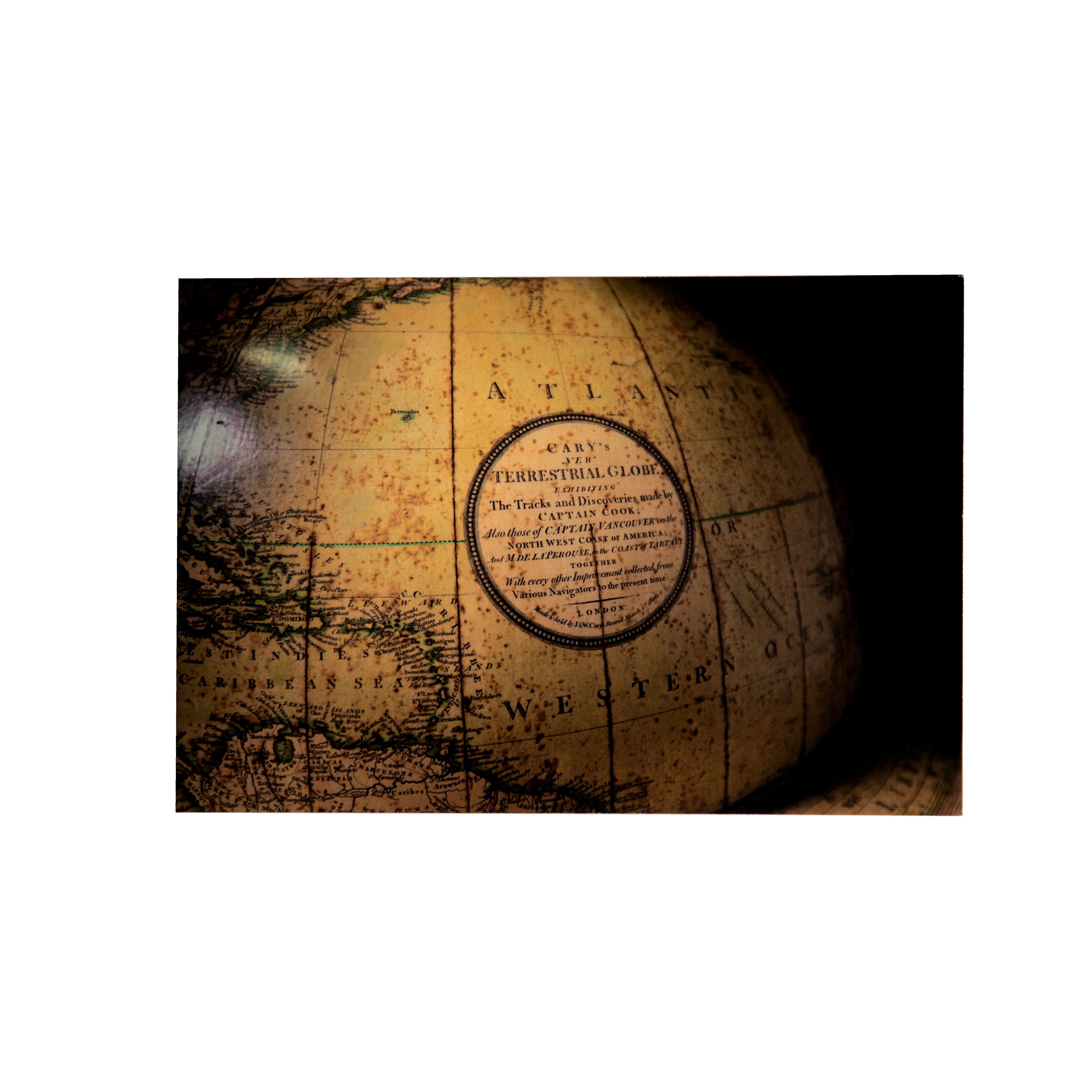 Terrestrial Globe - Large Postcard