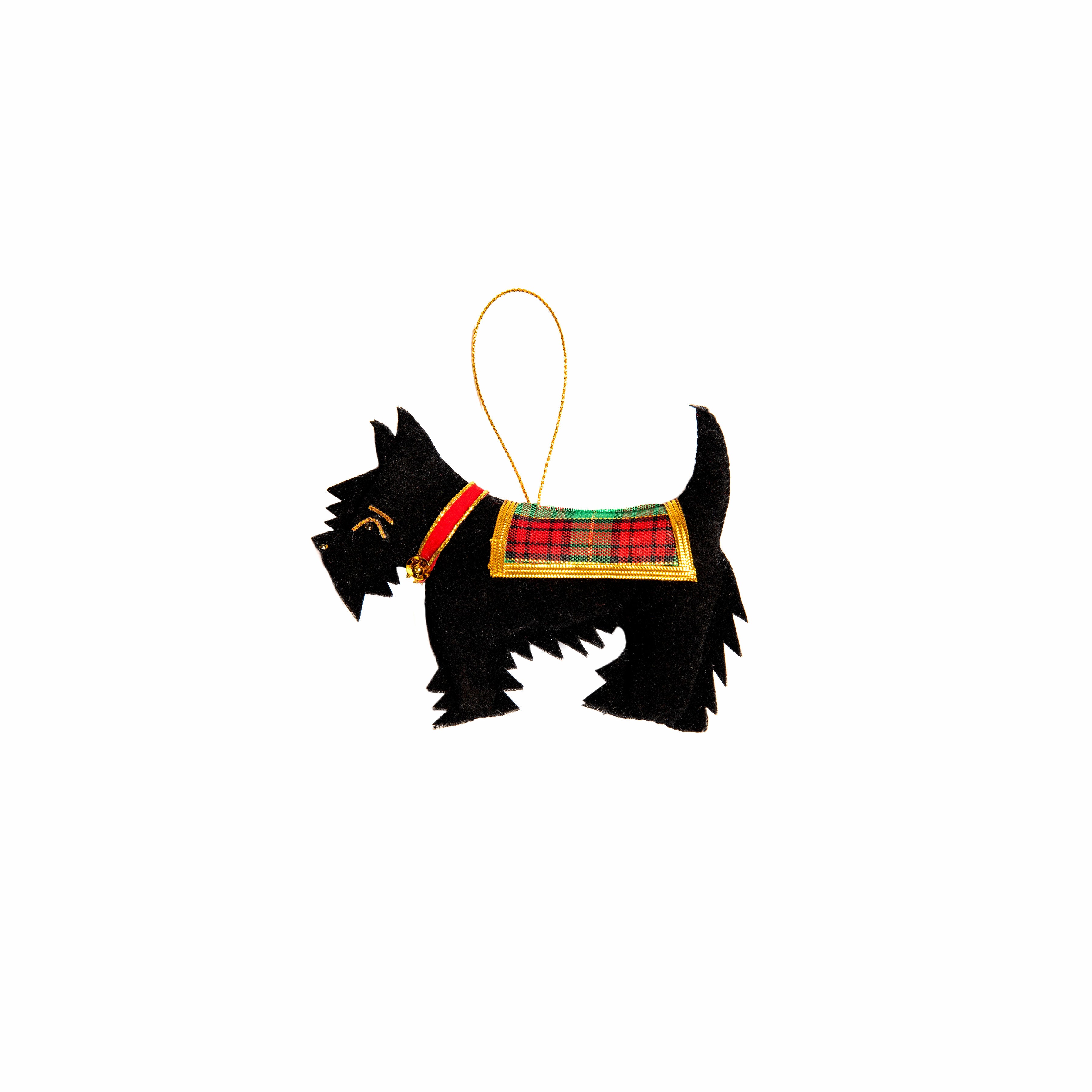 Black Scottie Dog Tartan