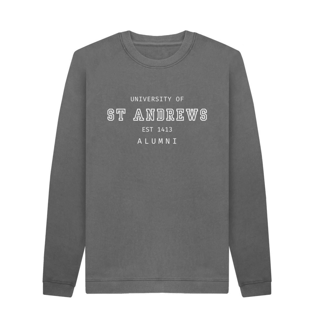 Slate Grey Old School Alumni Sweater