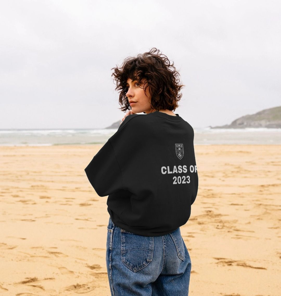 Black Ladies oversized graduate Sweater - Class of 2023