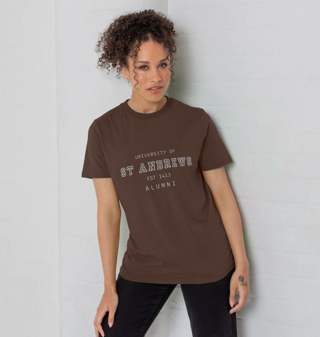 Chocolate Old School Alumni T-shirt