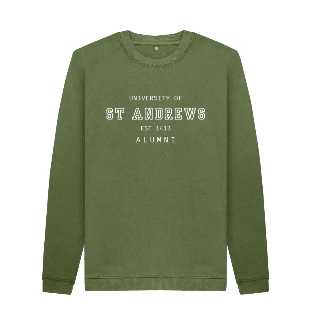 Khaki Old School Alumni Sweater