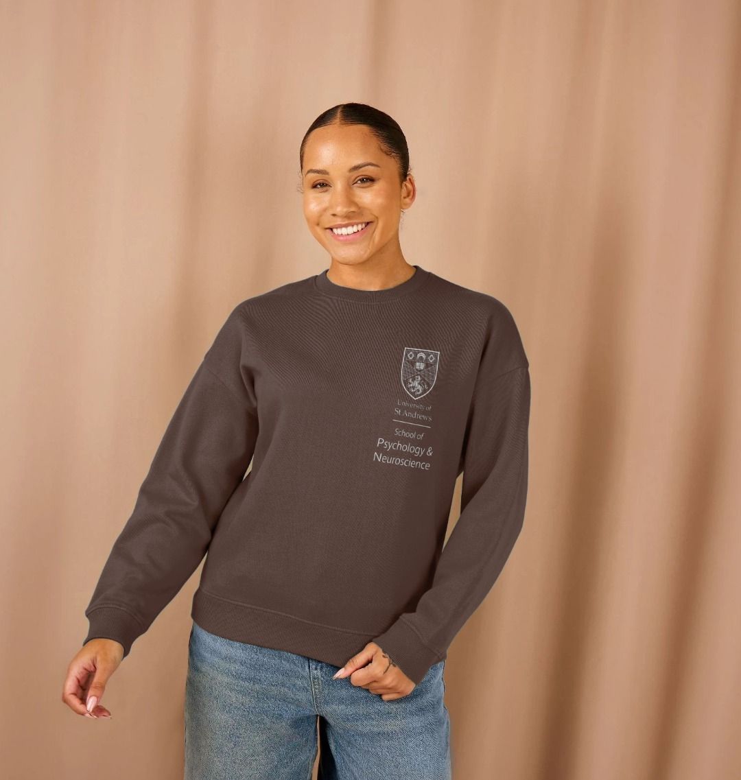 Chocolate School of Psychology & Neuroscience Oversized Ladies Sweater