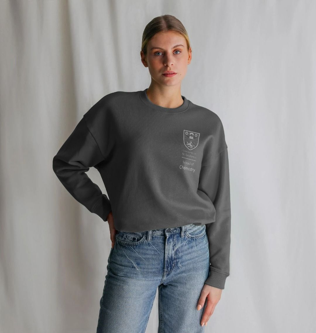 Slate Grey School of Chemistry Oversized Ladies Sweater