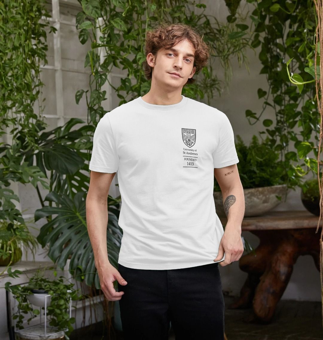 White Classic Black Founded 1413 T-shirt