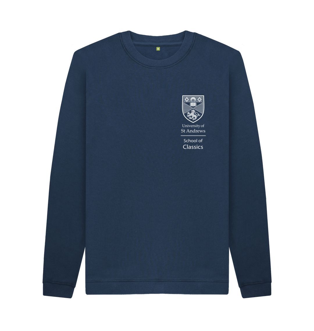 Navy Blue School of Classics Back Print Sweater