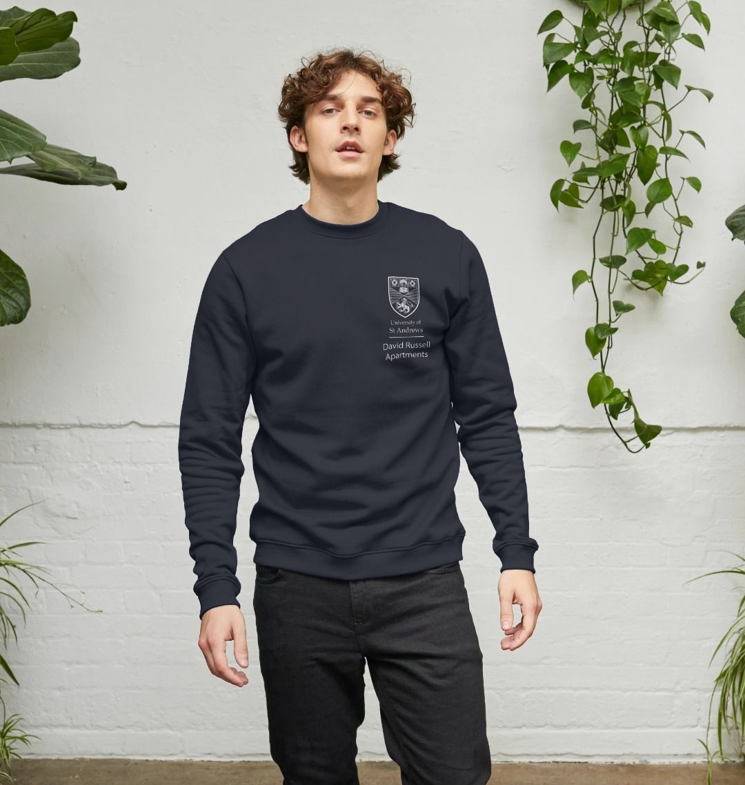 Navy Blue David Russell Apartments Sweatshirt