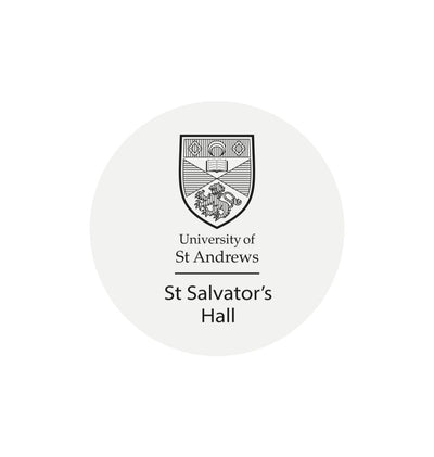 White St Salvator's Hall Sticker