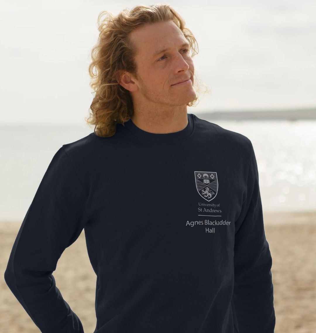  Navy Blue Agnes Blackadder Hall Sweatshirt