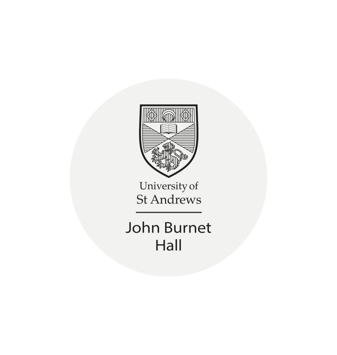 White John Burnet Hall Sticker