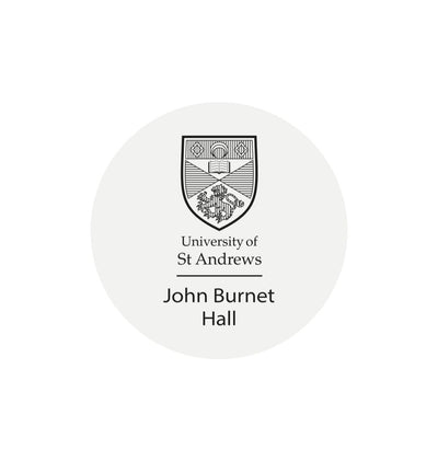 White John Burnet Hall Sticker