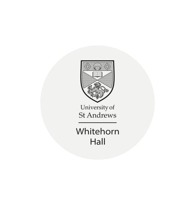White Whitehorn Hall Sticker