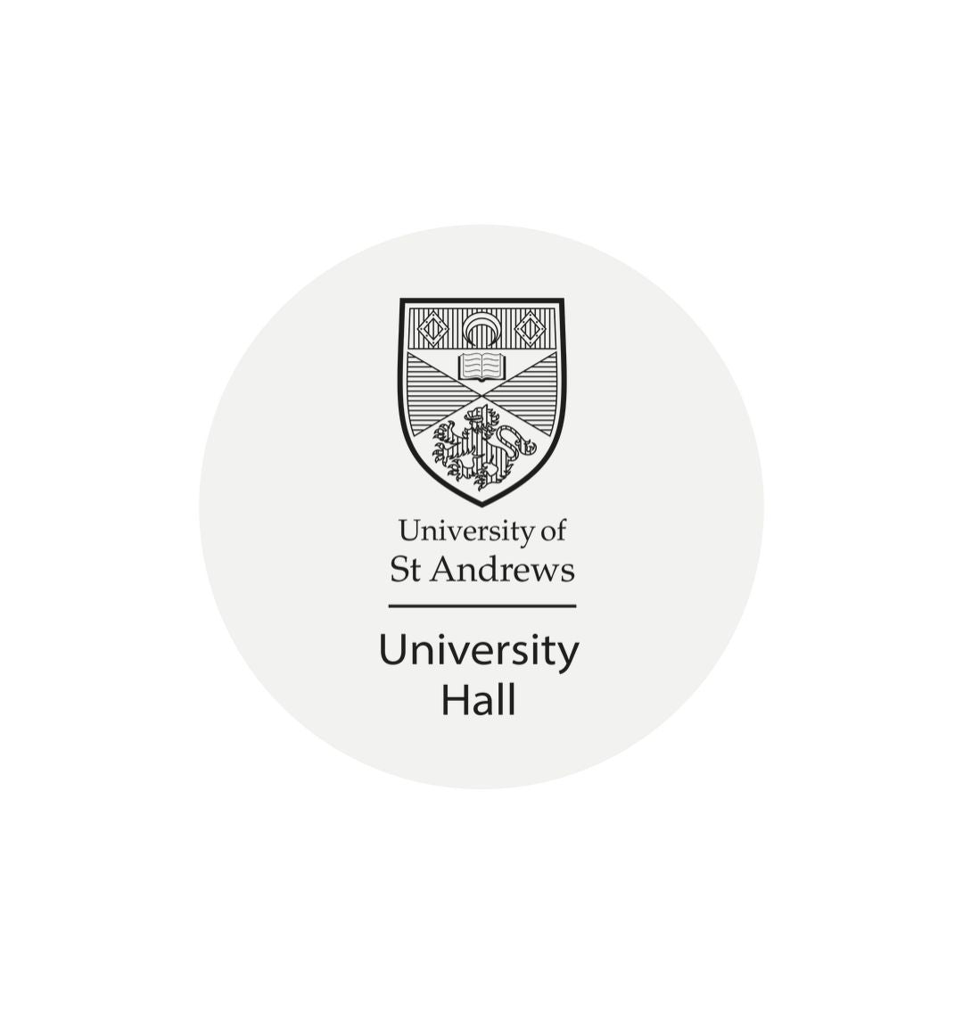 White University Hall Sticker